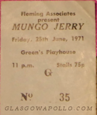 Mungo Jerry - JSD Band - String Driven Thing - 25/06/1971