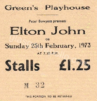 Elton John - Longdancer - 25/02/1973
