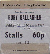 Rory Gallagher - Greenslade - 02/03/1973