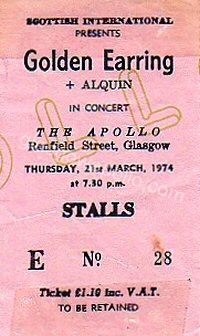 Golden Earring - Alquin - 21/03/1974