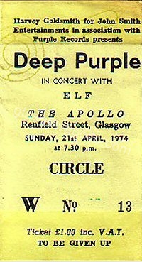 Deep Purple - Elf - 21/04/1974