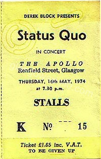 Status Quo - Montrose - 16/05/1974