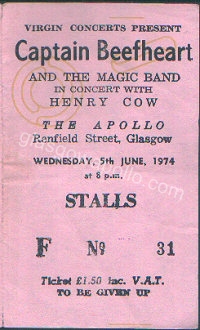 Captain Beefheart and the Magic Band - 05/06/1974