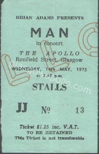 MAN - A Band Called O - The Flying Aces - 14/05/1975