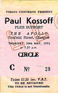 Paul Kossoff - 29/05/1975