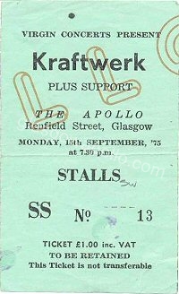 Kraftwerk - AJ Webber - 15/09/1975
