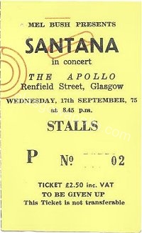 Santana - Earth Wind and Fire - 17/09/1975