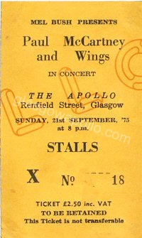 Paul McCartney & Wings - 21/09/1975