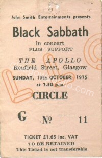Black Sabbath - Bandylegs - 19/10/1975