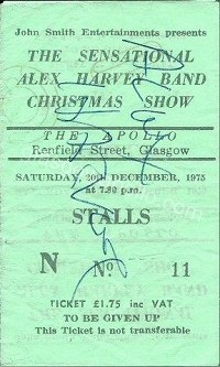 Sensational Alex Harvey Band - Central Park - 20/12/1975