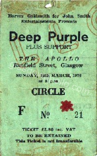 Deep Purple - Strapps - 14/03/1976