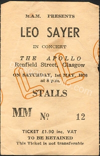 Leo Sayer - 01/05/1976