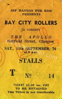 Bay City Rollers - The Dead End Kids - 11/09/1976