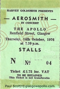 Aerosmith - Phoenix - 14/10/1976