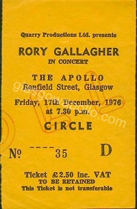 Rory Gallagher - Joe O'Donnell - 17/12/1976