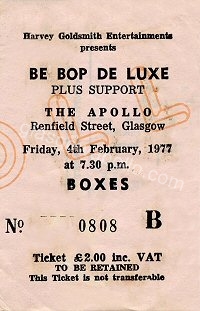 Be-Bop Deluxe - 04/02/1977