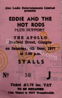Eddie & the Hot Rods - 04/06/1977