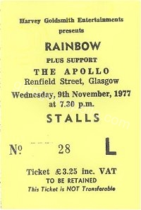 Rainbow - Kingfish - 09/11/1977