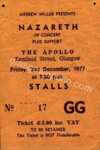 Nazareth - Marseille - 02/12/1977