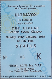 ULTRAVOX - 22/01/1978