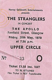 The Stranglers - The Skids - 26/05/1978
