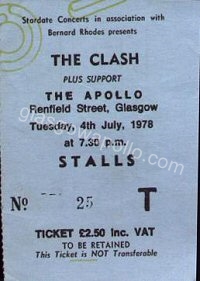 The Clash - Suicide - The Specials - 04/07/1978