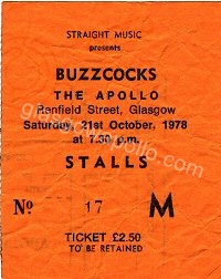 Buzzcocks - Subway Sect - 21/10/1978