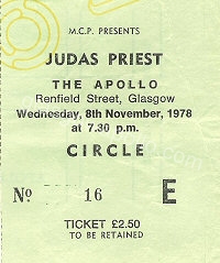 Judas Priest - Lea Hart - 08/11/1978