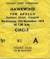Hawkwind - 15/11/1978