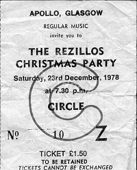 The REZILLOS - Chou Pahrot - 23/12/1978