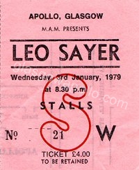 Leo Sayer - 03/01/1979