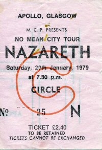 Nazareth - Blazer Blazer - 20/01/1979