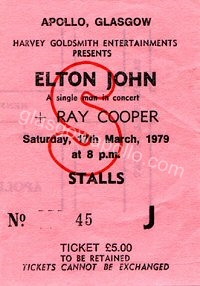 Elton John - Ray Cooper - 17/03/1979