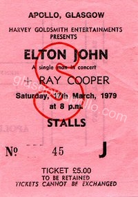 Elton John - Ray Cooper - 17/03/1979