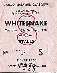 Whitesnake - Marseille - 16/10/1979