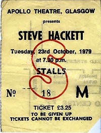 Steve Hackett - 23/10/1979