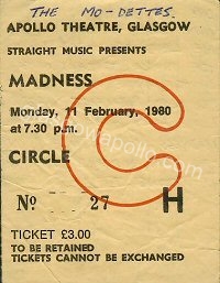 Madness - The Mod-dettes - 11/02/1980