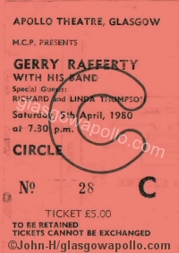 Gerry Rafferty - Richard and Linda Thompson - 05/04/1980