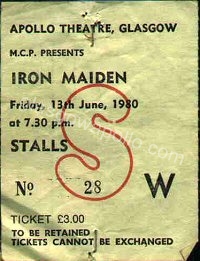 Iron Maiden - Praying Mantis - 13/06/1980