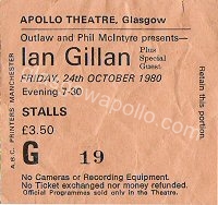 Gillan - Quartz - White Spirit - 24/10/1980