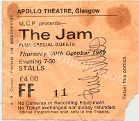 The Jam - The Pirhanas - 30/10/1980