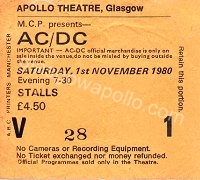 AC/DC - Starfighters - 01/11/1980