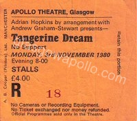 Tangerine Dream - 03/11/1980