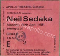 Neil Sedaka - 20/04/1981