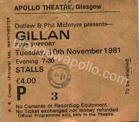 Gillan - Budgie - Nightwing - 10/11/1981