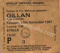 Gillan - Budgie - Nightwing - 10/11/1981