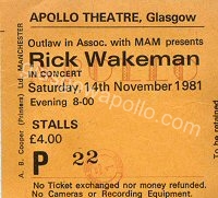 Rick Wakeman - 14/11/1981