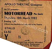 Motorhead - Tank - 18/03/1982