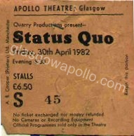 Status Quo - 30/04/1982