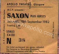 Saxon - Cheetah - 18/09/1982
